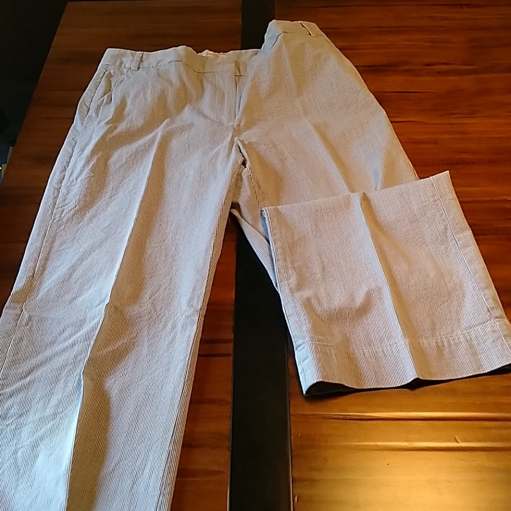 Lightweight 100% cotton flared leg pants